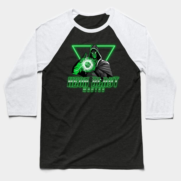 Neon Blast Master Baseball T-Shirt by Sanworld